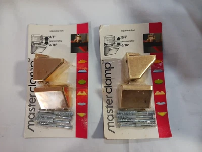 MASTERCLAMP Soportes de Estantería Ajustables 3/16" a 3/4" Hecho en Italia en Latón Foto 1 de 2