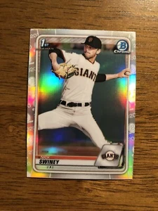 2020 1° rifrattore Bowman Chrome Draft Nick Swiney #BD-91 San Francisco Giants - Foto 1 di 2