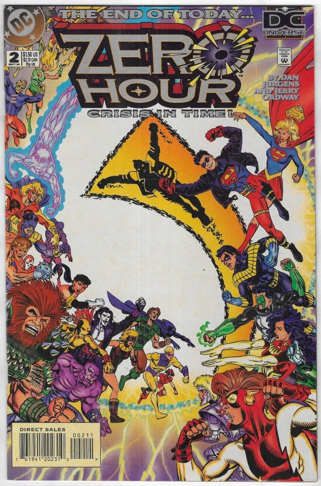 Zero Hour Crisis In Time Comic 2 Cover A First Print 1994 Dan Jurgens Ordway - Image 1 of 4