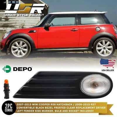 DEPO OE Style Fender Side Marker Light Driver For 07-13 Mini Cooper S R56 R57 Foto 1 de 4