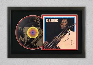 B.B. King King Size Limited Edition Laser Etched Black Vinyl Display - Picture 1 of 4