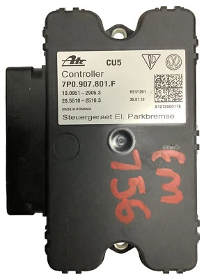 Porsche Cayenne 958 2012 módulo de control de freno de estacionamiento OEM 7P0907801F 2011-2014 Foto 1 de 4