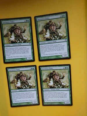 MTG Card. Yavimaya Elder. playset 4 card  duel decks human druid - Image 1 of 4