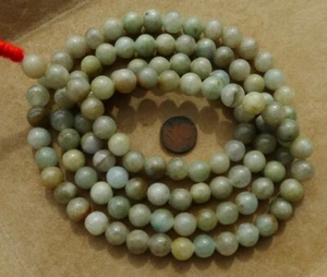 100cm Rang Perles Jade Naturel Pierre Collier Bijou Chapelet Natural Beads Mala - Imagen 1 de 2