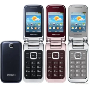 Samsung C3590 C3595 2MP Big Buttons Bluetooth Unlocked 2.4" Flip Mobile Phones - Picture 1 of 16