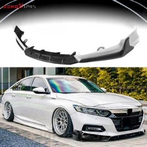For 2018-2020 Honda Accord ACR Painted White Pearl Front Bumper Lip Splitter Kit - Picture 1 of 7