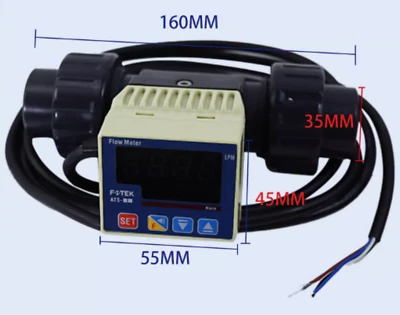 1PC New Fotek ATS-20-PVC-DIN Paddle Wheel Flow Meter Brand Free Ship - Image 1 of 3