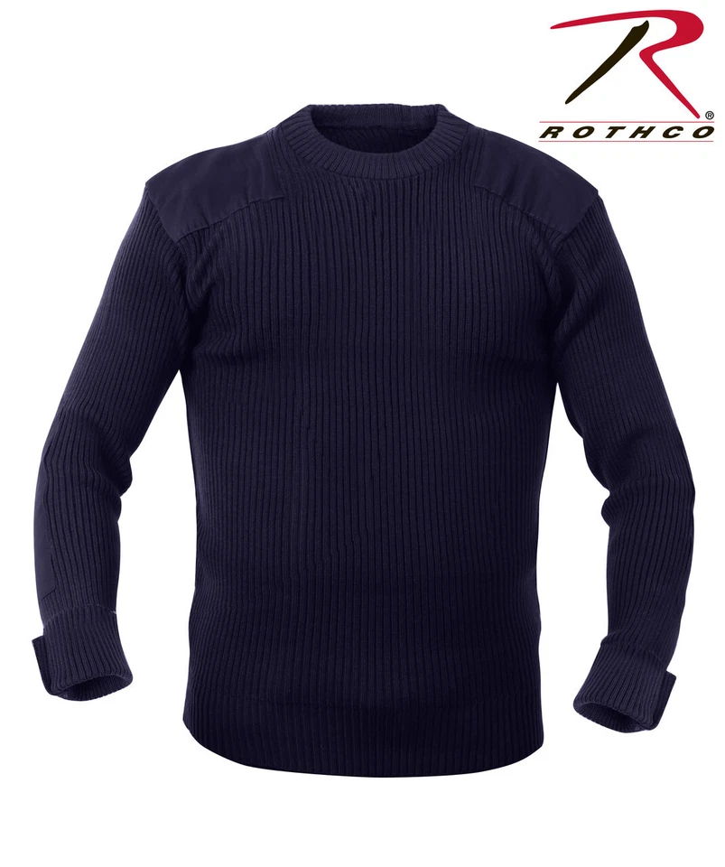 Rothco G.I. Style Acrylic Commando Sweater - Navy Blue - Image 1 of 1