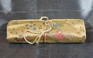 schmuckrolle Schmucketui Schmucktasche bestickt Schmuckbeutel aus Stoff kleine - Bild 1 von 4