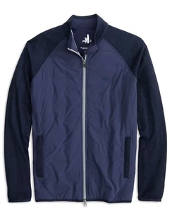 NEW JOHNNIE-O NAVY BLUE WHATLEY MIXED MEDIA JACKET COAT JMJK2330 SZ XXL - Picture 1 of 5