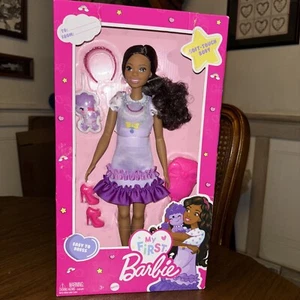 NEW My First Barbie Easy To Dress Doll African American AA Mattel Read! See Pics - Picture 1 of 6