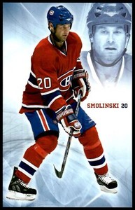 2007-08 MONTREAL CANADIENS TEAM POSTCARD BRYAN SMOLINSKY