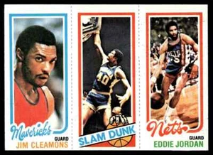 1980-81 Topps Eddie Jordan/James Edwards/Jim Cleamons #157/261/63 - Picture 1 of 2