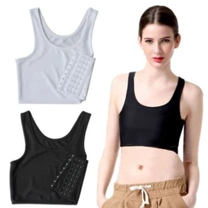 1Pcs Corset Tank Tops Trans Lesbian Breast Binder Reinforced Chest Shaper - Picture 1 of 22