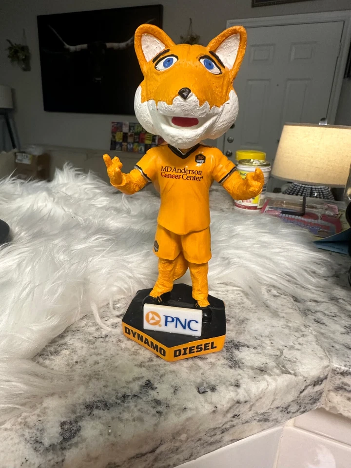Bobblehead Houston Dynamo Mascote Diesel 00 Edição Limitada SGA 7” - Imagem 1 de 4