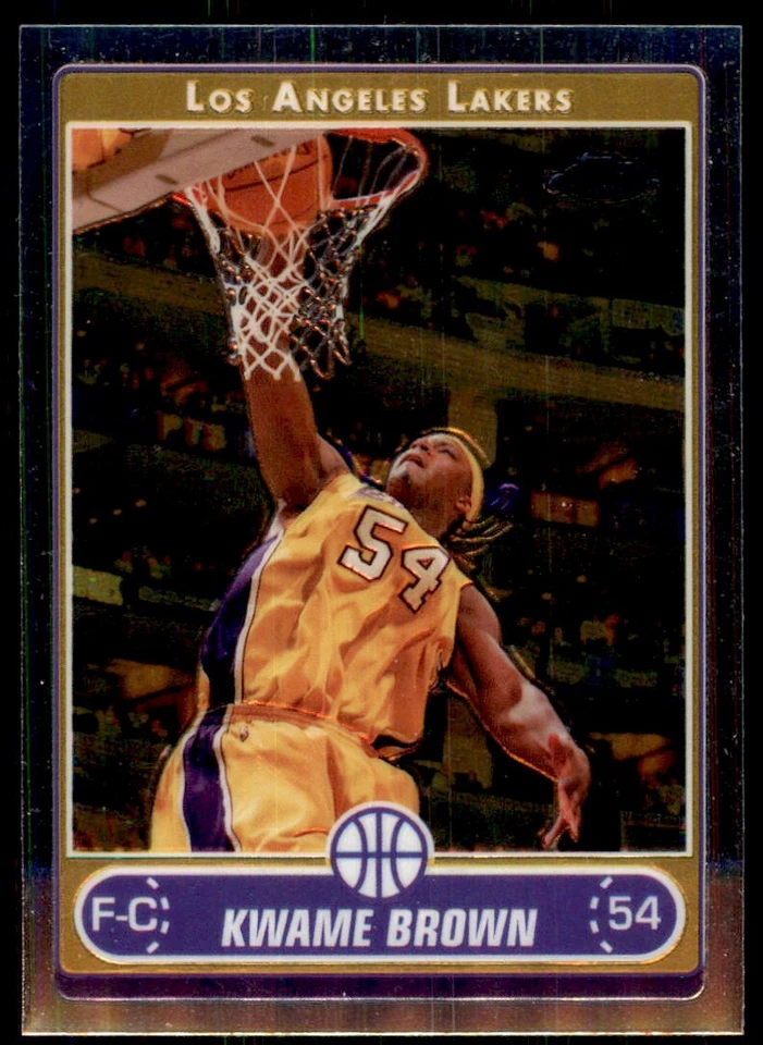 2006-07 Topps Chrome. Kwame Brown Basketball Cards. #22 - Image 1 of 2
