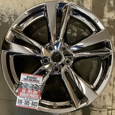 英菲尼迪 Q50 2014 - 2021 73765 铝 OEM 轮圈 19 x 8.5 明亮 PVD — 第 1/3 张图片