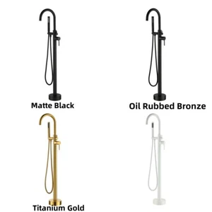 CASAINC Single-Handle Floor Mounted Claw Foot Freestanding Tub Faucet - Foto 1 di 33