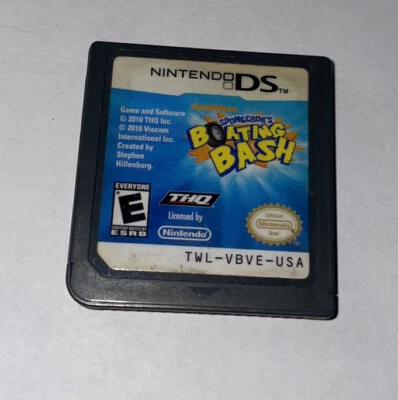 Spongebob's Boating Bash (Nintendo DS, 2010) Authentic Cartridge Only TESTED!! - Image 1 of 2