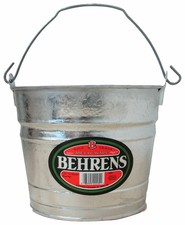 Behrens  5 qt. Galvanized Pail  Gray