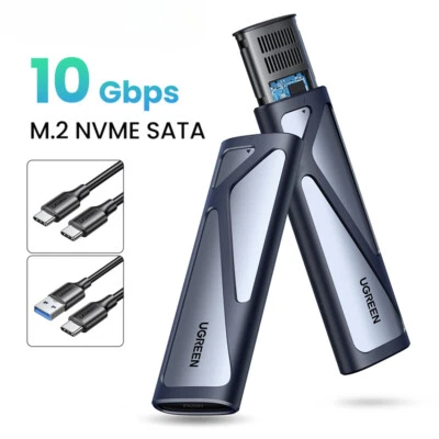 SSD Case M.2 NVMe 5Gbps USB C 3.2 Gen2 SSD Enclosure Tool-Free External Adapter - Image 1 of 4