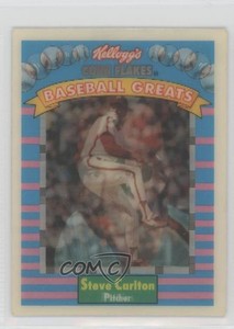 1991 Sportflics Kellogg's Corn Flakes Baseball Greats Steve Carlton #8 HOF
