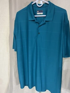 Jack Nicklaus Golf Stay Dri Polo Shirt Mens XL Bold Teal Short Sleeve - Picture 1 of 3