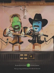 2009 Mars M&M's Candy - Country Recording Artists Brooks & Dunn - Druckwerbung Kunst - Bild 1 von 1
