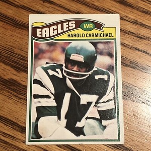 1977 TOPPS HAROLD CARMICHAEL #144 PHILADELPHIA EAGLES FOOTBALL CARD HOF
