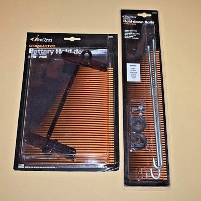 New Deka Battery Universal Hold Down Bracket Cross Bar And (2) 10" J Bolts - Image 1 of 4