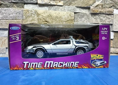 DeLorean - Ritorno al futuro - by Welly - Die cast 1/24 Modellino Auto - Immagine 1 di 4