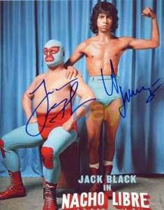 NACHO LIBRE 8x10 photo cast signed by Jack Black & Héctor Jiménez reprint - Picture 1 of 1