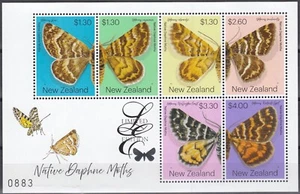 NEW ZEALAND 2020 Native Daphne Moths, Limited Edition M/S MNH - Picture 1 of 1