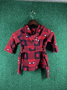 Spiderman Robe Kids Size 2T Red Belted Marvel Youth Boys Avenger - Picture 1 of 7