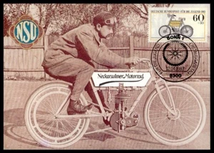 BRD MK 1983 MOTORRÄDER NSU 1901 MOTORCYCLE MAXIMUMKARTE MAXIMUM CARD MC /m758 - Picture 1 of 2