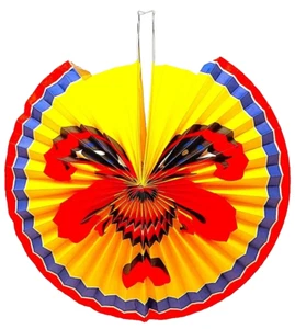 Lampion Laterne Mond Kokarde Umzug Papier Kinder 33 cm Bunt St. Martin - Bild 1 von 1