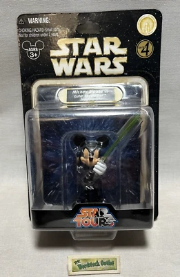 *NUEVO* Mickey Mouse como Luke Skywalker Caballero Jedi Guerra de las Estrellas Tours Disney Foto 1 de 4