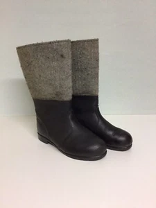 NVA Filzstiefel DDR Stiefel Leder Filz Retro Winterstiefel Gr. 27 - Bild 1 von 8