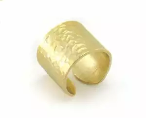 Anello tubo martellato regolabile ottone grezzo 16,5 mm (misura interna 6US - 8US) OZ4321 - Foto 1 di 2