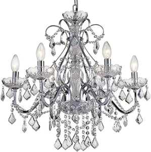 Moderne Chrom Anhänger Kronleuchter Kristall Beleuchtung Deckenleuchte Lampe Für - Bild 1 von 9