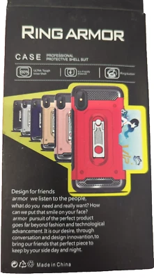 Case Ring Stand Phone Cover Protector For Samsung Galaxy S9/S9 Plus BLACK NEW - Image 1 of 4