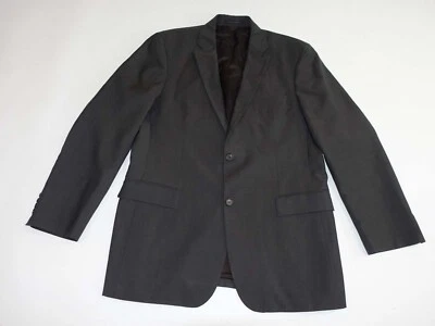 Jaqueta Hugo Boss Masculina Herringbone Pasini2 Movie2 Terno Tamanho 42 Longa Cinza - Imagem 1 de 4