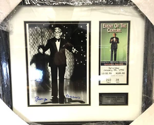 Imagen autografiada con boleto de George Burns - Imagen 1 de 1