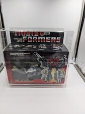 Sludge BOX 100  Complete 1985 Vintage Hasbro G1 Transformers  AFA CASE Dinobot