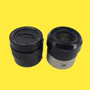 AS/IS - Lot of 2 - Minolta Maxxum AF Zoom /AF Zoom 35-70mm 1:4 (22) Lenses #3953 - Picture 1 of 9
