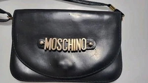 Vintage Moschino Leather Black Bag - Picture 1 of 8