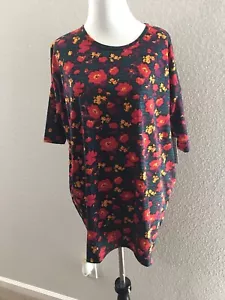 Süß geblümt, rot, gelb, grün. Multi, LuLaRoe Irma, Größe XS - Bild 1 von 2
