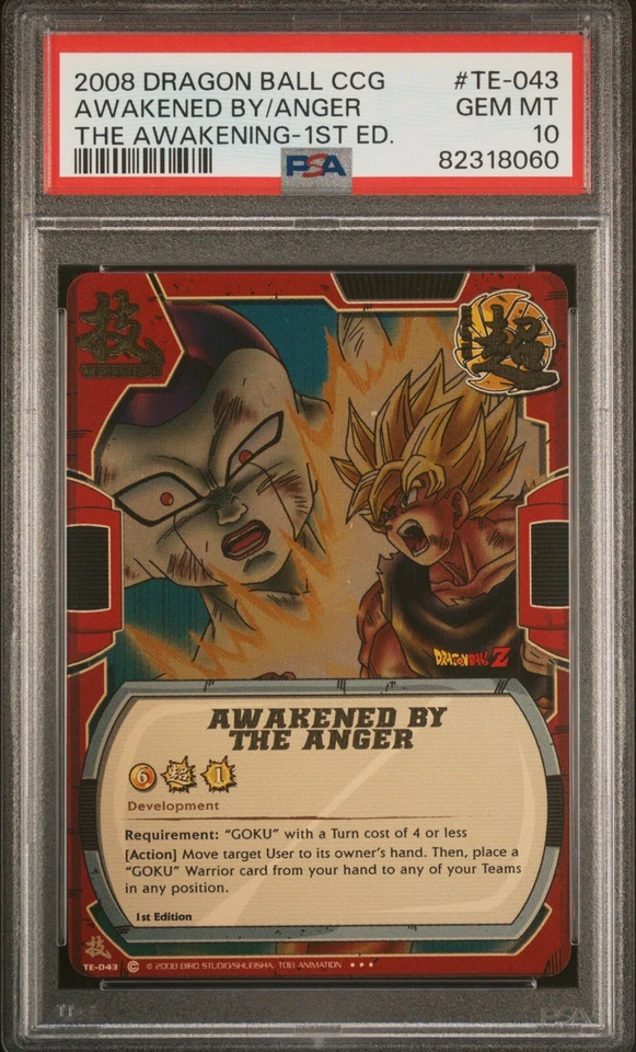 Dragon Ball CCG - The Awakening - Awakened By The Anger SR - PSA 10 - Image 1 of 1