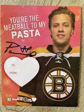 David Pastrnack autographed Valentines Day Card. Very Unique Item From 2018 Sea.
