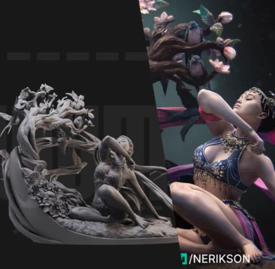 1/24 Resina Dama Diosa Sin Montar Sin Pintar 4822-1 Foto 1 de 2